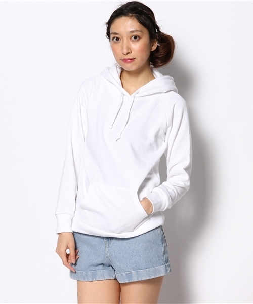 Kastane（カスタネ）の「【Kastane】フードスウェット（パーカー・レディース・ホワイト/ネイビー・LARGE）」の2枚目の写真