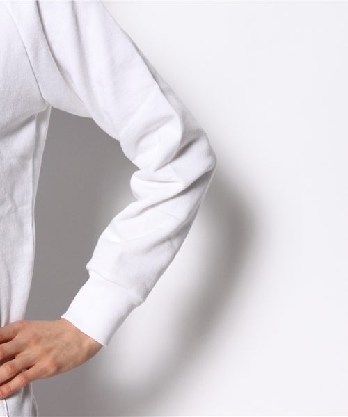 Kastane（カスタネ）の「【Kastane】フードスウェット（パーカー・レディース・ホワイト/ネイビー・LARGE）」の5枚目の写真