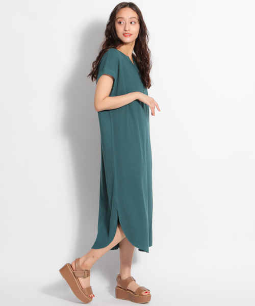 niko and...（ニコアンド）の「2WAYヘンリーワンピース（ワンピース・レディース・オフホワイト/グリーン/モカ・FREE）」の6枚目の写真