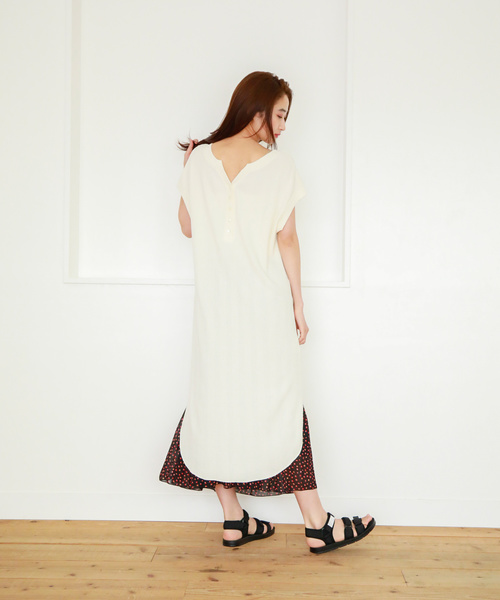 niko and...（ニコアンド）の「2WAYヘンリーワンピース（ワンピース・レディース・オフホワイト/グリーン/モカ・FREE）」の20枚目の写真