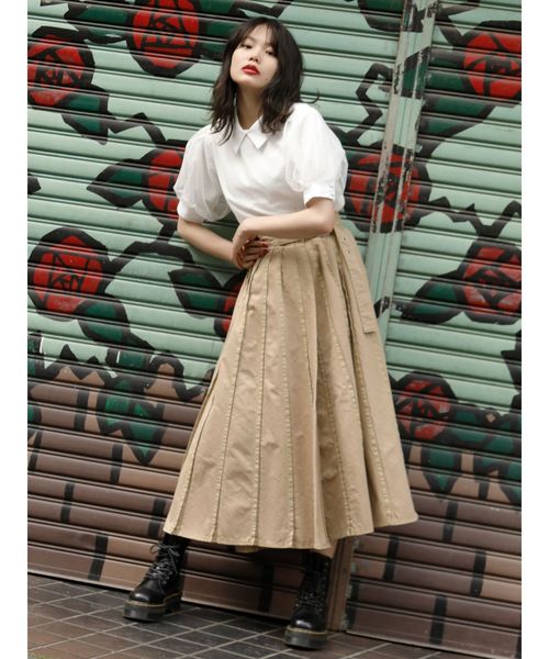 jouetie(ジュエティ)の「チュールレイヤードブラウス(シャツ/ブラウス・レディース・ブルー/オフホワイト/ブラック・MEDIUM)」の4枚目の写真