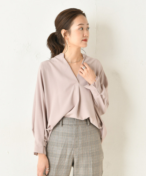 DouDou - 2019AW¥14040【DouDou】バックギャザーブラウス WEB限定】バックギャザーブラウス（シャツ/ブラウス）｜DouDou