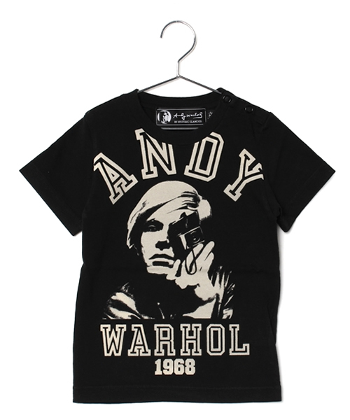 JOEY HYSTERIC(ジョーイヒステリック)の「WARHOL 1968 pt T-SH(Tシャツ/カットソー・キッズ・ホワイト/ブラック・SMALL/X-SMALL/MEDIUM)」の2枚目の写真
