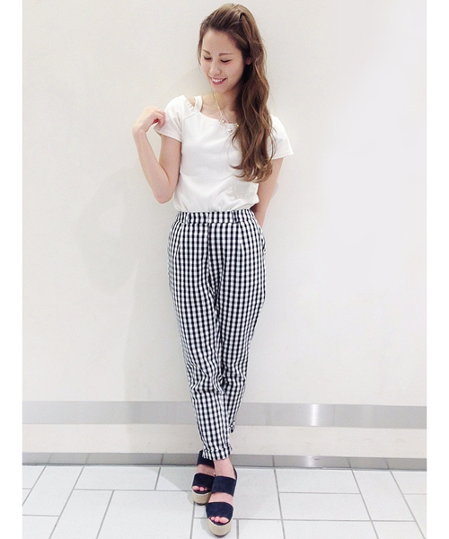 Chico（チコ）の「ハイウエストロングPT（その他パンツ・レディース・ブラック/ダークブルー/ネイビー/ホワイト・FREE）」の14枚目の写真