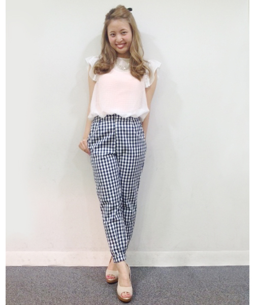 Chico（チコ）の「ハイウエストロングPT（その他パンツ・レディース・ブラック/ダークブルー/ネイビー/ホワイト・FREE）」の15枚目の写真