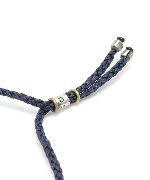 amp japan(アンプジャパン)の「Braid Waxed Cord Bracelet -Puzzle-(コード ブレスレット)(ブレスレット・メンズ・ネイビー・FREE)」の3枚目の写真