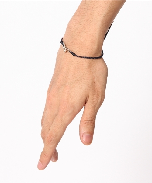 amp japan(アンプジャパン)の「Braid Waxed Cord Bracelet -Puzzle-(コード ブレスレット)(ブレスレット・メンズ・ネイビー・FREE)」の4枚目の写真