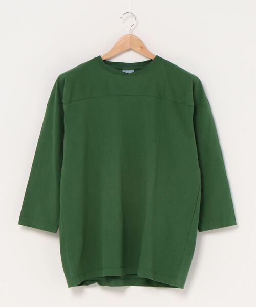 WALLA WALLA SPORT（ワラワラスポーツ）の「9oz 3/4 FOOTBALL TEE / 9オンス 3/4フットボールＴ（Tシャツ/カットソー・メンズ・チャコールグレー/ブラック/インディゴブルー/ホワイト/ネイビー/モカ/アイボリー/グリーン系その他/ブラック系その他/ダークカーキ/グリーン系その他2/バイオレット/ブルー系その他/イエロー系その他/ピンクベージュ/モーブ系/レッド系その他/グリーン系その他3・SMALL/MEDIUM/LARGE/X-LARGE/XX-LARGE）」の7枚目の写真