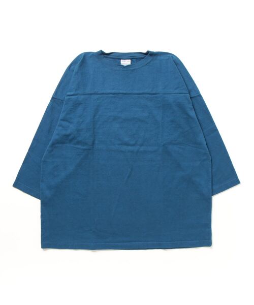 WALLA WALLA SPORT（ワラワラスポーツ）の「9oz 3/4 FOOTBALL TEE / 9オンス 3/4フットボールＴ（Tシャツ/カットソー・メンズ・チャコールグレー/ブラック/インディゴブルー/ホワイト/ネイビー/モカ/アイボリー/グリーン系その他/ブラック系その他/ダークカーキ/グリーン系その他2/バイオレット/ブルー系その他/イエロー系その他/ピンクベージュ/モーブ系/レッド系その他/グリーン系その他3・SMALL/MEDIUM/LARGE/X-LARGE/XX-LARGE）」の13枚目の写真