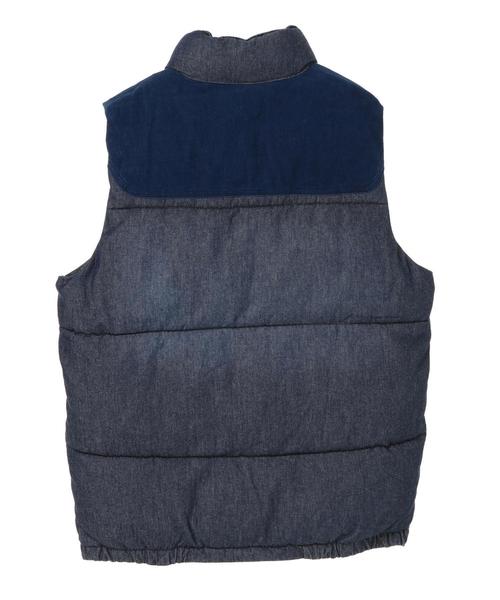 CRAFT STANDARD BOUTIQUE(クラフトスタンダードブティック)の「デニム切り替え中綿ベスト*(ベスト・メンズ・インディゴブルー・L/LL/M)」の7枚目の写真