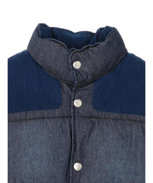 CRAFT STANDARD BOUTIQUE(クラフトスタンダードブティック)の「デニム切り替え中綿ベスト*(ベスト・メンズ・インディゴブルー・L/LL/M)」の6枚目の写真