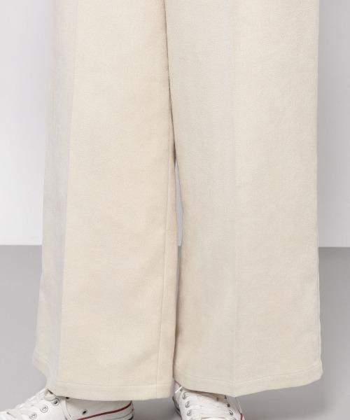 PAGEBOY（ページボーイ）の「ヘリンボーンワイドパンツ（その他パンツ・レディース・ブラック/ダークブラウン/オフホワイト・FREE）」の8枚目の写真