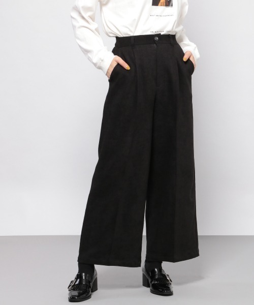 PAGEBOY（ページボーイ）の「ヘリンボーンワイドパンツ（その他パンツ・レディース・ブラック/ダークブラウン/オフホワイト・FREE）」の19枚目の写真