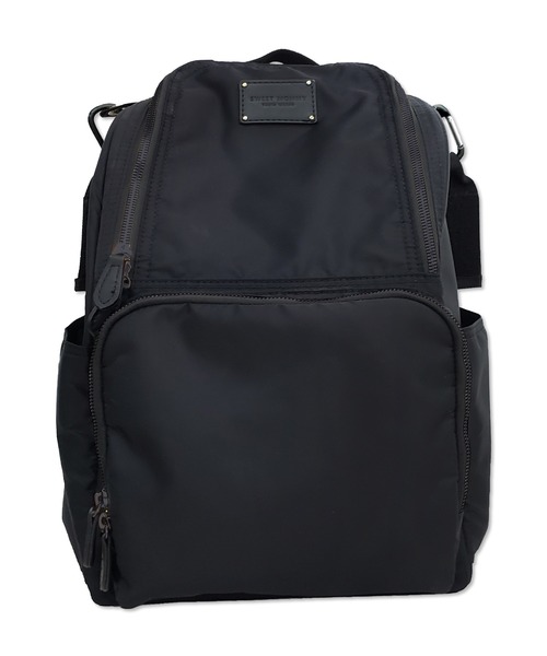 【美品】Sweet Mommy マザーズリュック 20L Daily ブラック マザーズリュック ベビーカーフック付き (20L) 【DAILY