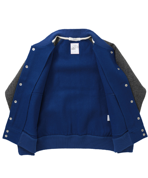 BEAMS LIGHTS Men's（ビームスライツ メンズ）の「◎BEAMS LIGHTS / 2トーンアワードジャケット（スタジャン・メンズ・ブルー/ネイビー/ワイン・SMALL/LARGE/MEDIUM）」の5枚目の写真