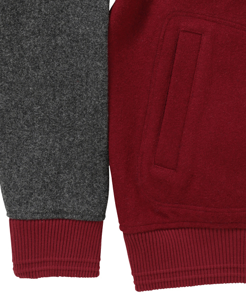 BEAMS LIGHTS Men's（ビームスライツ メンズ）の「◎BEAMS LIGHTS / 2トーンアワードジャケット（スタジャン・メンズ・ブルー/ネイビー/ワイン・SMALL/LARGE/MEDIUM）」の11枚目の写真