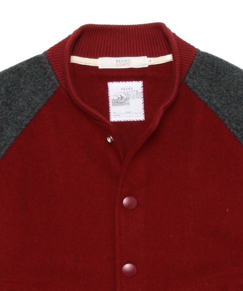 BEAMS LIGHTS Men's（ビームスライツ メンズ）の「◎BEAMS LIGHTS / 2トーンアワードジャケット（スタジャン・メンズ・ブルー/ネイビー/ワイン・SMALL/LARGE/MEDIUM）」の15枚目の写真