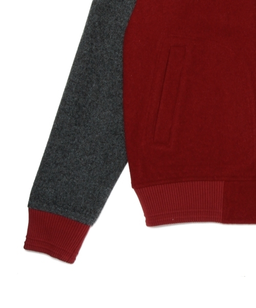 BEAMS LIGHTS Men's（ビームスライツ メンズ）の「◎BEAMS LIGHTS / 2トーンアワードジャケット（スタジャン・メンズ・ブルー/ネイビー/ワイン・SMALL/LARGE/MEDIUM）」の16枚目の写真