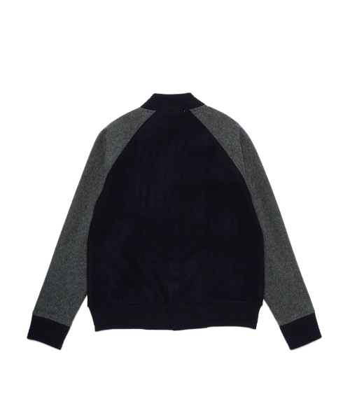 BEAMS LIGHTS Men's（ビームスライツ メンズ）の「◎BEAMS LIGHTS / 2トーンアワードジャケット（スタジャン・メンズ・ブルー/ネイビー/ワイン・SMALL/LARGE/MEDIUM）」の20枚目の写真