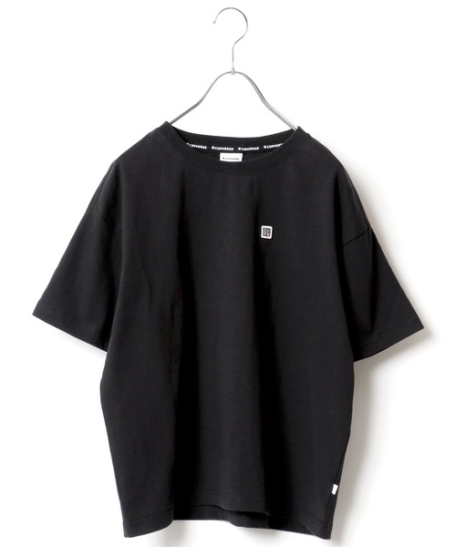 CONVERSE（コンバース）の「CONVERSE/コンバース ビッグシルエット ワンポイント ロゴ刺繍 Tシャツ（Tシャツ/カットソー・レディース・ホワイト/ブラック/チャコール・M/L）」の14枚目の写真