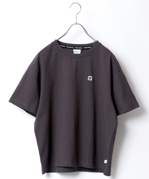 CONVERSE（コンバース）の「CONVERSE/コンバース ビッグシルエット ワンポイント ロゴ刺繍 Tシャツ（Tシャツ/カットソー・レディース・ホワイト/ブラック/チャコール・M/L）」の13枚目の写真