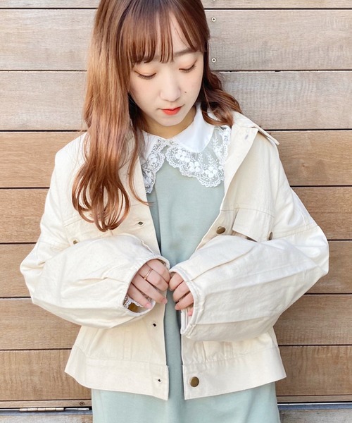 apres jour(アプレジュール)の「ツイル袖ボリュームブルゾン【ZOZOTOWN限定アイテム】(ブルゾン・レディース・ブラック/アイボリー/モカ・フリー)」の21枚目の写真