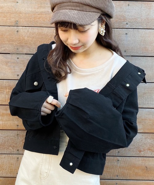 apres jour(アプレジュール)の「ツイル袖ボリュームブルゾン【ZOZOTOWN限定アイテム】(ブルゾン・レディース・ブラック/アイボリー/モカ・フリー)」の13枚目の写真