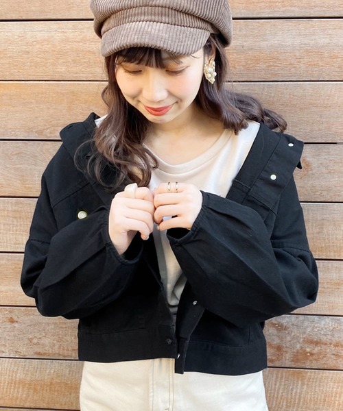 apres jour(アプレジュール)の「ツイル袖ボリュームブルゾン【ZOZOTOWN限定アイテム】(ブルゾン・レディース・ブラック/アイボリー/モカ・フリー)」の15枚目の写真