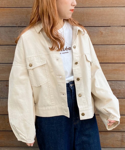 apres jour(アプレジュール)の「ツイル袖ボリュームブルゾン【ZOZOTOWN限定アイテム】(ブルゾン・レディース・ブラック/アイボリー/モカ・フリー)」の4枚目の写真