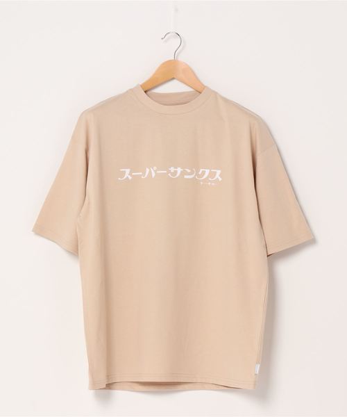 SUPERTHANKS(スーパーサンクス)の「「スーパーサンクス」フロント ロゴ プリントオーバーサイズTシャツ(ユニセックス)(Tシャツ/カットソー・メンズ・ホワイト/ブラック/ベージュ・SMALL/MEDIUM/LARGE)」の6枚目の写真