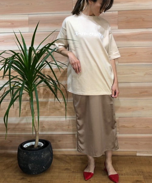 SUPERTHANKS(スーパーサンクス)の「「スーパーサンクス」フロント ロゴ プリントオーバーサイズTシャツ(ユニセックス)(Tシャツ/カットソー・メンズ・ホワイト/ブラック/ベージュ・SMALL/MEDIUM/LARGE)」の10枚目の写真