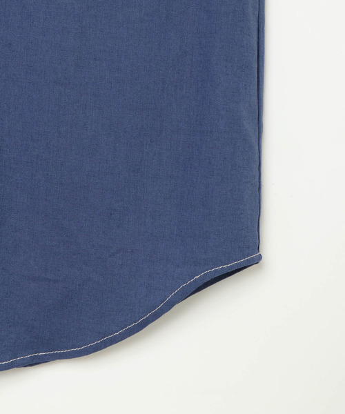 notch.（ノッチ）の「配色ステッチシャツ（シャツ/ブラウス・レディース・ベージュ/オレンジ/ブルー・M）」の13枚目の写真