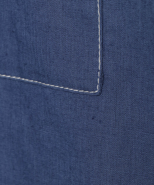 notch.（ノッチ）の「配色ステッチシャツ（シャツ/ブラウス・レディース・ベージュ/オレンジ/ブルー・M）」の15枚目の写真