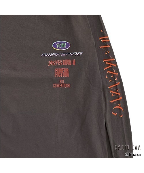 RADIO EVA(ラヂオエヴァ)の「RADIO EVA×FUN/FOR/FICTION×NOT CONVENTIONALコラボ//Unite-01 AWAKENING L/S TEE(Tシャツ/カットソー・レディース・チャコールグレー/ブラック・X-LARGE/LARGE/MEDIUM)」の10枚目の写真