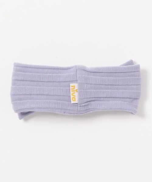 niva(ニヴァ)の「【niva/ニヴァ】Border Turban(ヘアバンド・キッズ・ベージュ/ピンク/パープル・ONE SIZE)」の6枚目の写真