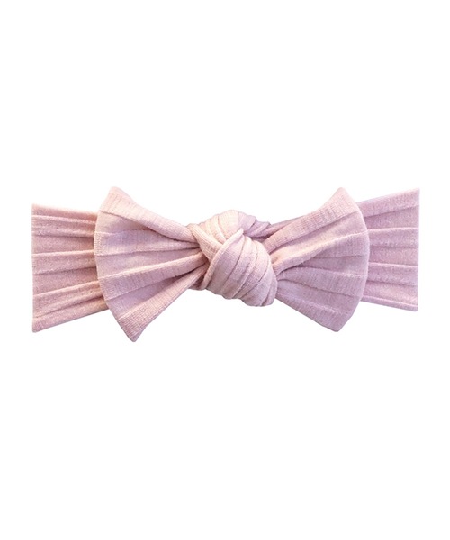 niva(ニヴァ)の「【niva/ニヴァ】Border Turban(ヘアバンド・キッズ・ベージュ/ピンク/パープル・ONE SIZE)」の5枚目の写真