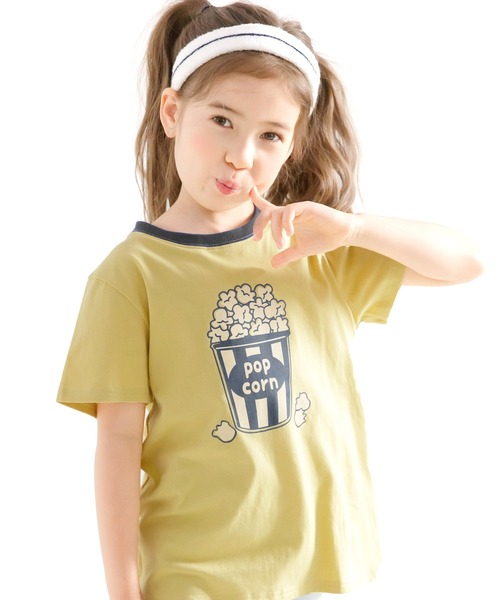 Bee des Bee（ビーデスビー）の「【コットン100％】半袖プリントTシャツ（Tシャツ/カットソー・キッズ・スモークピンク/ネイビー/オレンジ/ダークパープル/ブラウン/ホワイト系その他/ホワイト/ブルー系その他/グリーン/ベージュ/ピンク系その他/ホワイト系その他2/ダークグリーン/オレンジ系その他/杢グレー/クリーム/ベージュ系/ホワイト系1/ライトイエロー/ホワイト系・100cm/110cm/120cm/130cm/140cm/150cm）」の9枚目の写真