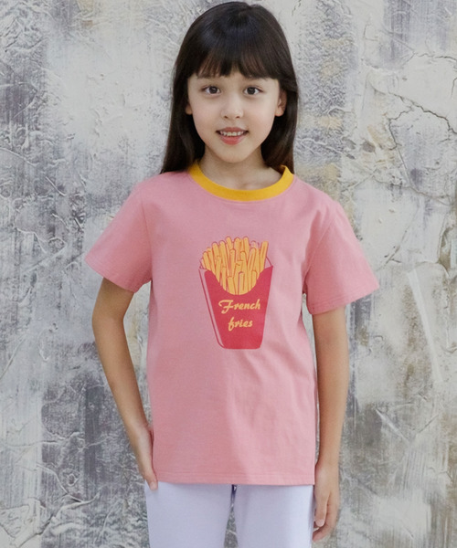 Bee des Bee（ビーデスビー）の「【コットン100％】半袖プリントTシャツ（Tシャツ/カットソー・キッズ・スモークピンク/ネイビー/オレンジ/ダークパープル/ブラウン/ホワイト系その他/ホワイト/ブルー系その他/グリーン/ベージュ/ピンク系その他/ホワイト系その他2/ダークグリーン/オレンジ系その他/杢グレー/クリーム/ベージュ系/ホワイト系1/ライトイエロー/ホワイト系・100cm/110cm/120cm/130cm/140cm/150cm）」の18枚目の写真