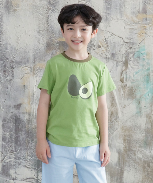 Bee des Bee（ビーデスビー）の「【コットン100％】半袖プリントTシャツ（Tシャツ/カットソー・キッズ・スモークピンク/ネイビー/オレンジ/ダークパープル/ブラウン/ホワイト系その他/ホワイト/ブルー系その他/グリーン/ベージュ/ピンク系その他/ホワイト系その他2/ダークグリーン/オレンジ系その他/杢グレー/クリーム/ベージュ系/ホワイト系1/ライトイエロー/ホワイト系・100cm/110cm/120cm/130cm/140cm/150cm）」の12枚目の写真