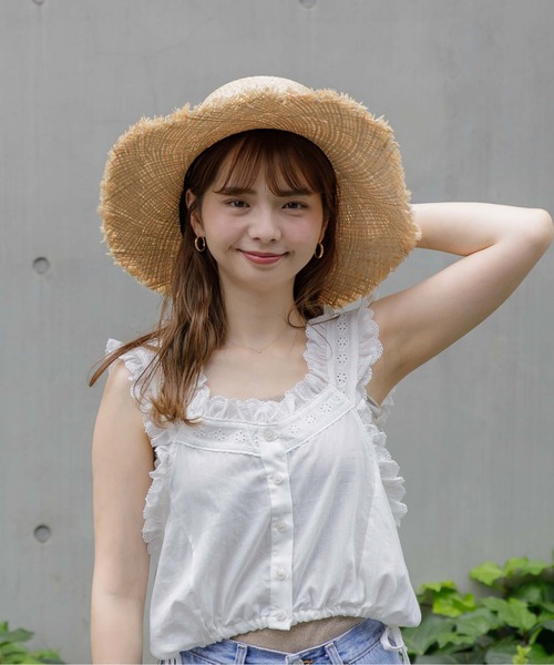 flower(フラワー)の「フラッフィーフリルビスチェ(シャツ/ブラウス・レディース・ホワイト/グレー・FREE)」の2枚目の写真