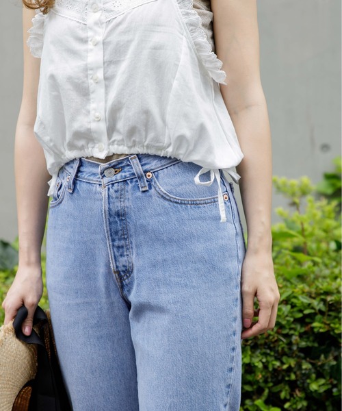 flower(フラワー)の「フラッフィーフリルビスチェ(シャツ/ブラウス・レディース・ホワイト/グレー・FREE)」の13枚目の写真