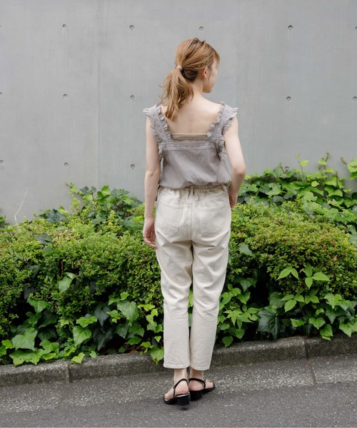 flower(フラワー)の「フラッフィーフリルビスチェ(シャツ/ブラウス・レディース・ホワイト/グレー・FREE)」の12枚目の写真