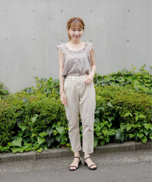 flower(フラワー)の「フラッフィーフリルビスチェ(シャツ/ブラウス・レディース・ホワイト/グレー・FREE)」の11枚目の写真