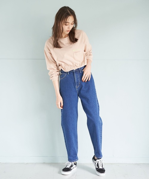 Lee（リー）の「Lee×earth テーパードデニムパンツ ＊（デニム