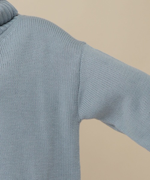 ikka(イッカ)の「バックスリットハイネックプルオーバー(ニット/セーター・レディース・ホワイト/ライトブルー/ブラック/ピンク/ダークベージュ/グレー・M/L)」の15枚目の写真