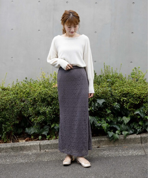 flower（フラワー）の「オータムレーススカート（スカート・レディース・ベージュ/ブラウン・FREE）」の17枚目の写真