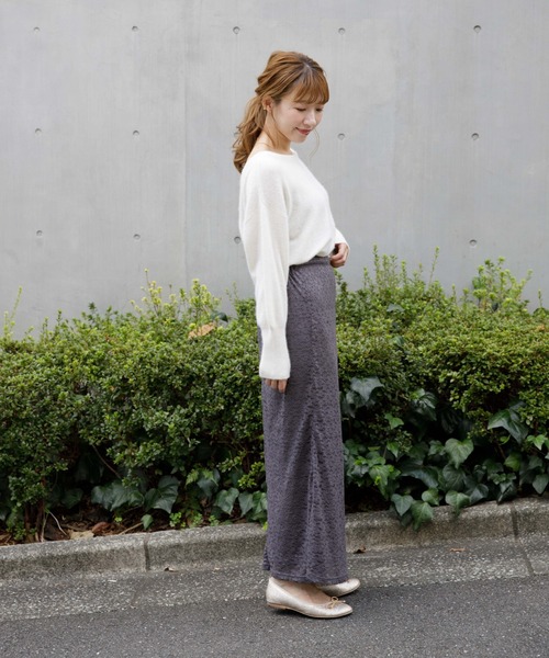 flower（フラワー）の「オータムレーススカート（スカート・レディース・ベージュ/ブラウン・FREE）」の18枚目の写真