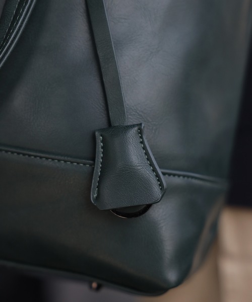 GUSCIO UOMO（グッシオ ウォーモ）の「【グッシオ ウォーモ】レザータッチ ビジネストートバッグ 自立タイプ 大きめサイズ（ビジネスバッグ・メンズ・ブラック/ダークグリーン/ブラウン/ダークブルー・FREE）」の16枚目の写真