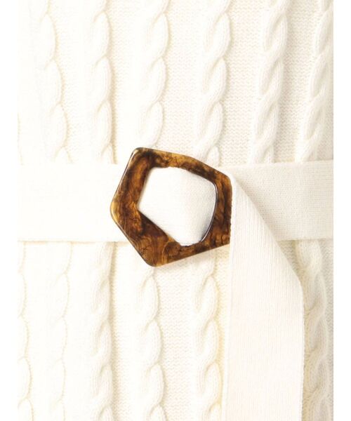 dazzlin（ダズリン）の「ベルトマークケーブルニットワンピース（ワンピース・レディース・ブラウン/ブラック/オフホワイト・FREE）」の16枚目の写真