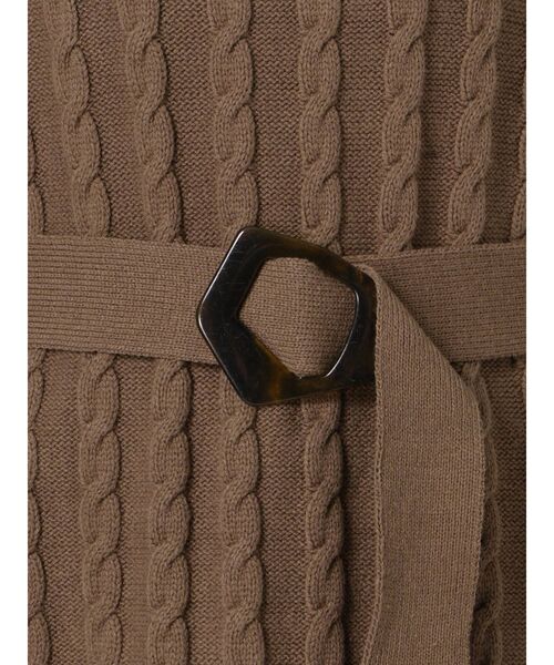 dazzlin（ダズリン）の「ベルトマークケーブルニットワンピース（ワンピース・レディース・ブラウン/ブラック/オフホワイト・FREE）」の15枚目の写真